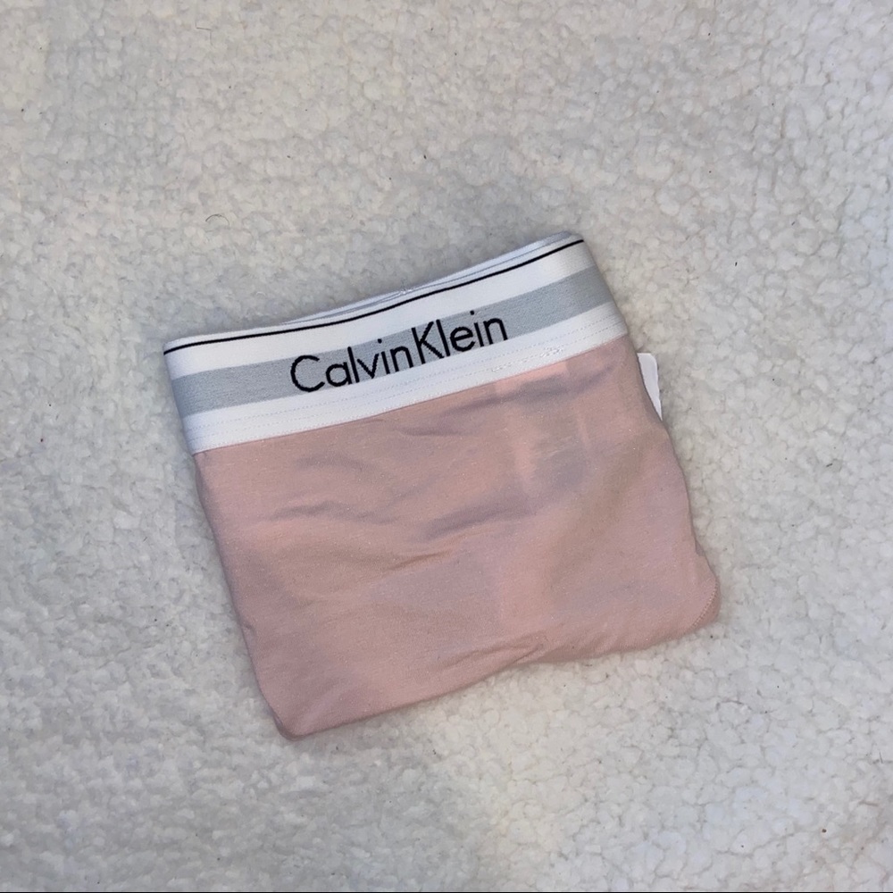 Calvin Klein plus-size underwear in pink